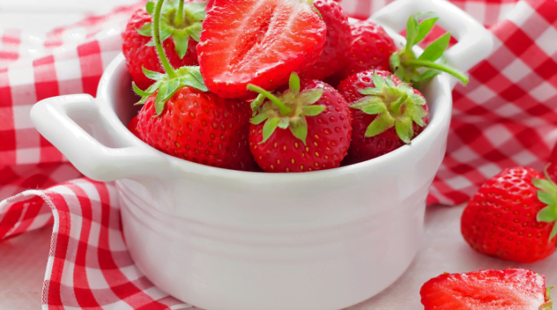 bol de fraises biologiques