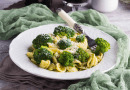 Pâtes au brocoli et à l'ail, le brocoli est un Légume protéiné pour maigrir