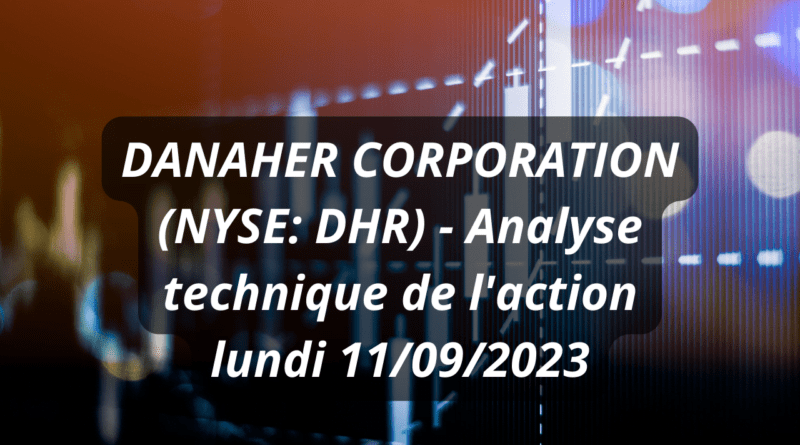 danaher corporation (nyse dhr) analyse technique de l'action lundi 11092023