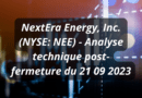 nextera energy, inc. (nyse nee) analyse technique post fermeture du 21 09 2023